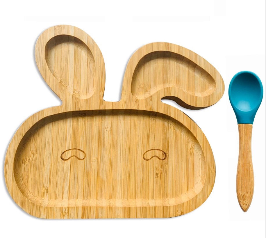 Bamboo Baby Plate Feeding Bowl